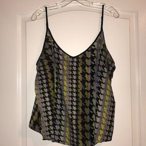 ASOS Curve houndstooth tank Sz 18